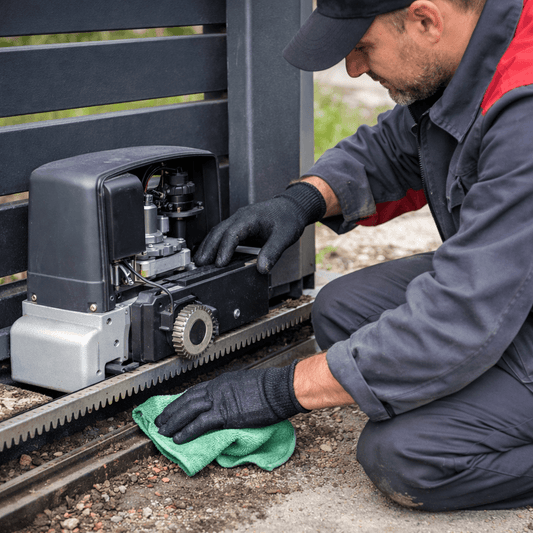 Entretien de la motorisation d'un portail